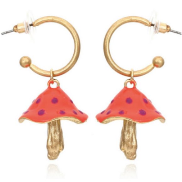 Jewelry - Magic mushroom earrings